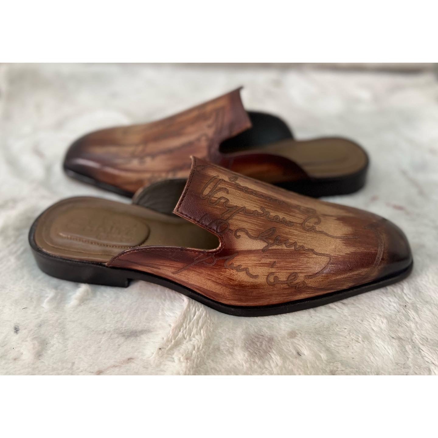 Signature Mules Hand Finished