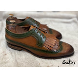 Derby With Fringe Hand Patina