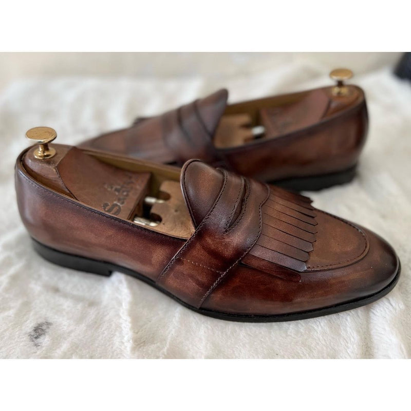 Penny Loafers With Fringes