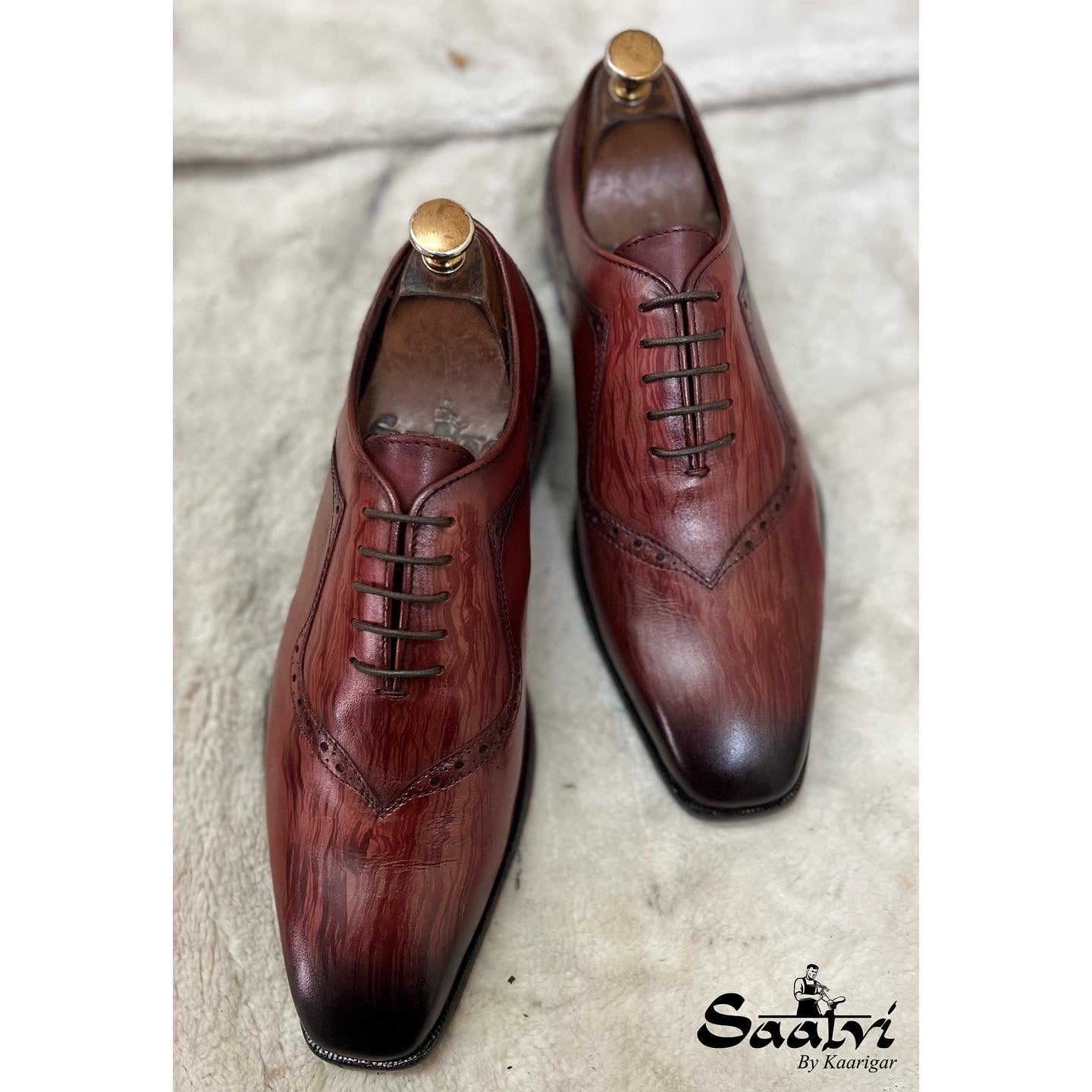 Wholecut Oxfords Hand Patina