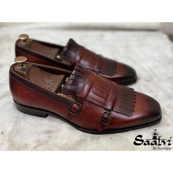 Daniel Double Monk Loafers With Fringes