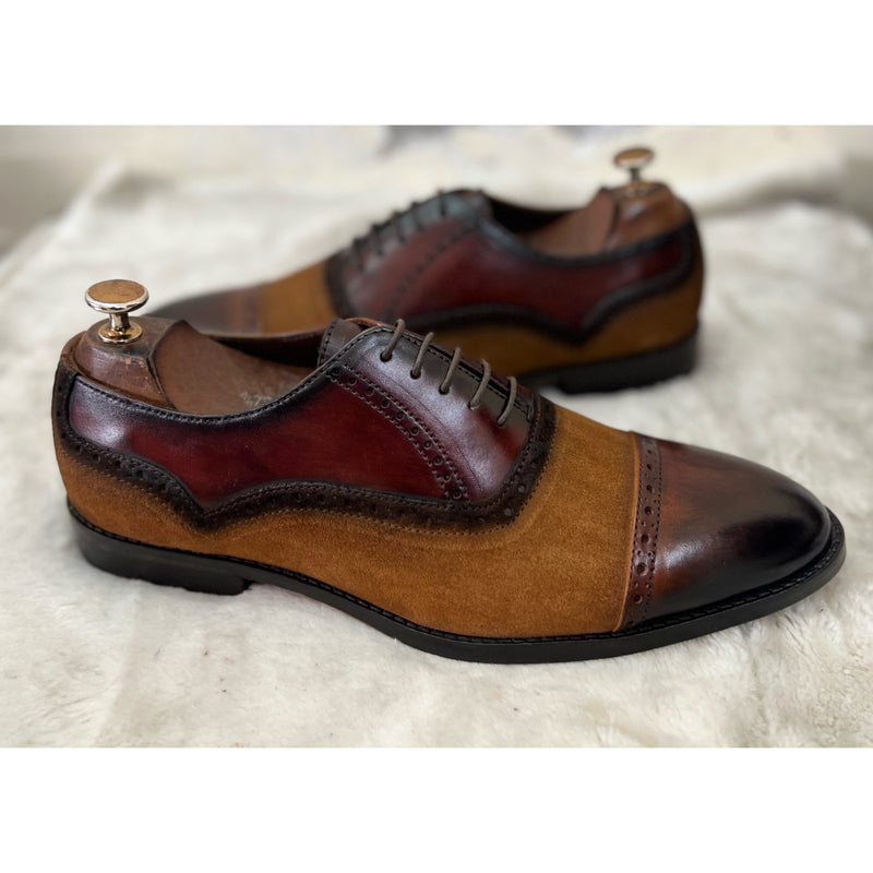 Twin Texture Oxfords Leather & Suede