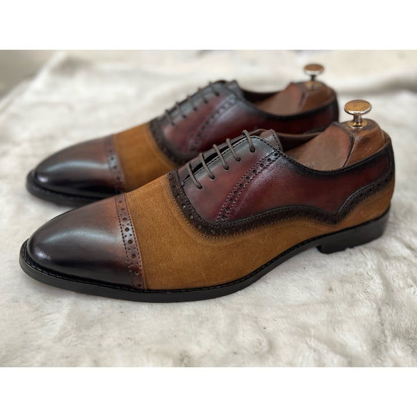 Twin Texture Oxfords Leather & Suede