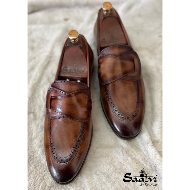 Butterfly Loafers With Hand Patina
