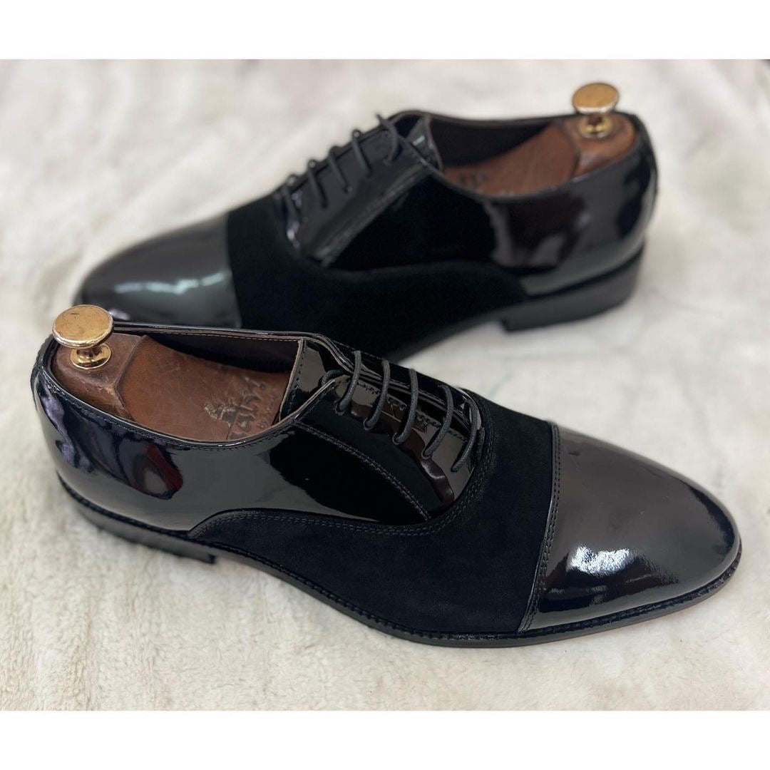 Black Patent Combi Oxfords