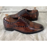 Hand Finished Oxfords With Stitch