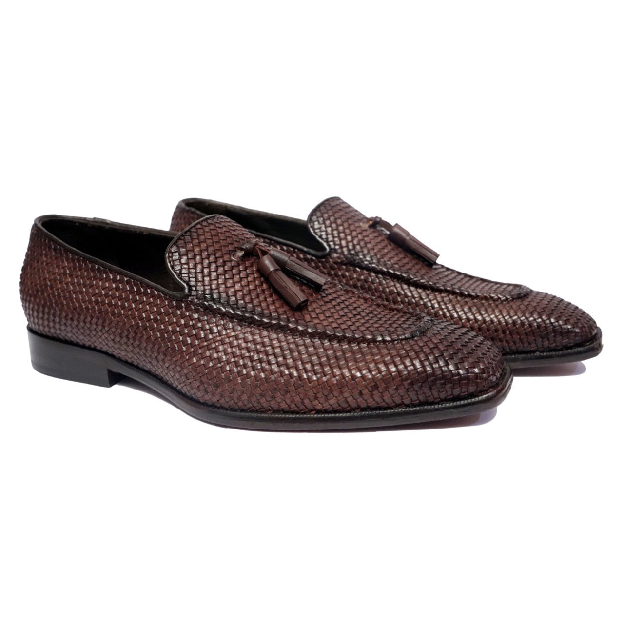 Tassel Loafers Weave - Brn