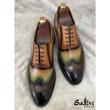 Yellow Green & Mango Brouges Oxfords