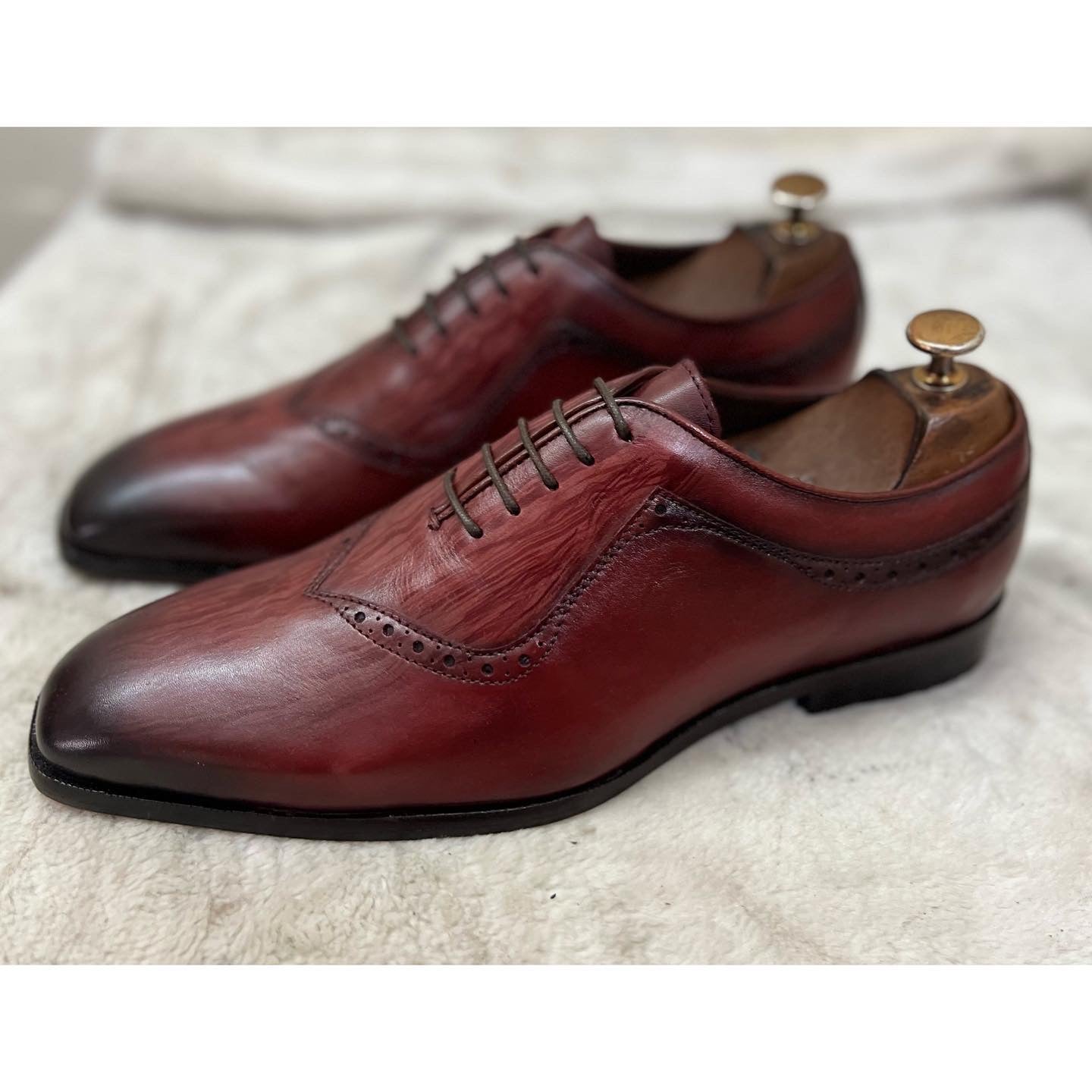 Wholecut Oxfords Hand Patina